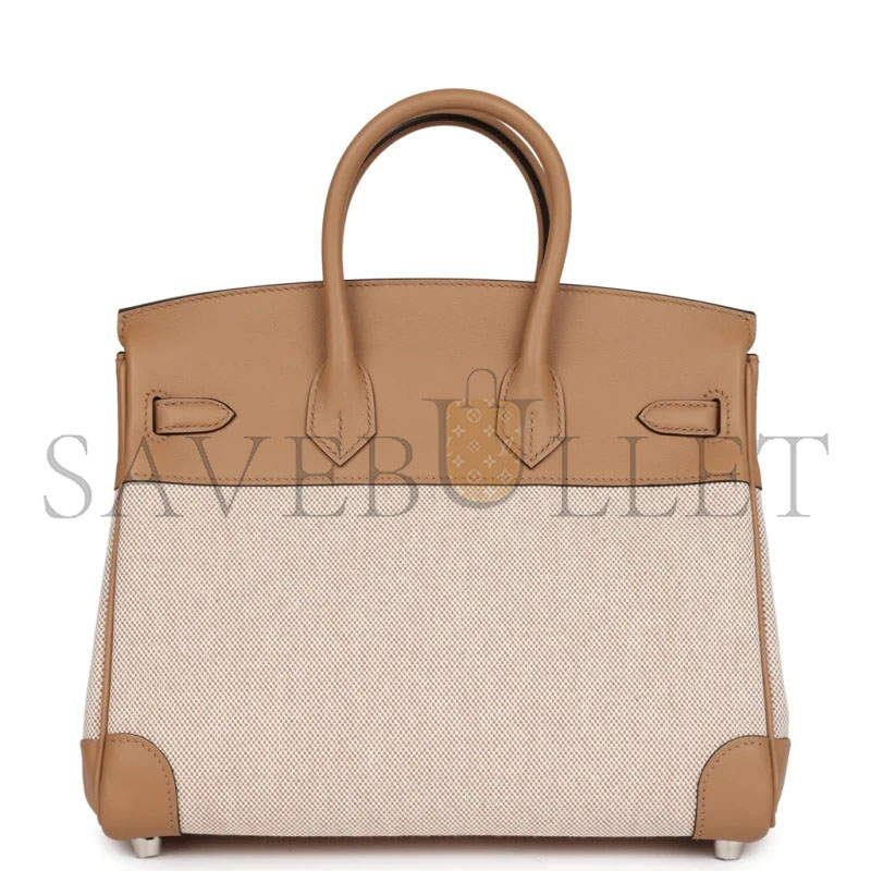 HERMÈS MASTER BIRKIN 25 IN TOILE SWIFT LEATHER (25*20*13cm)